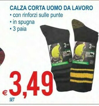 MD Discount Calza Corta Uomo Da Lavoro offerta