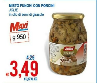 MD Discount Jolie Misto Funghi Con Porcini In Olio Di Semi Di Girasole offerta