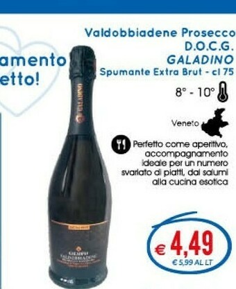 MD Discount Galadino Valdobbiadene Prosecco DOCG offerta