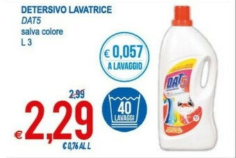 Dat5 Detersivo Lavatrice