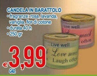 MD Discount Candela In Barattolo offerta