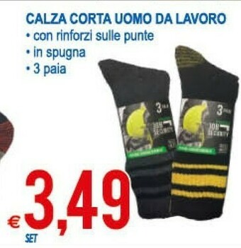MD Discount Calza Corta Uomo Da Lavoro offerta