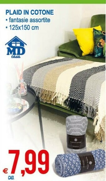 MD Discount Plaid In Cotone offerta