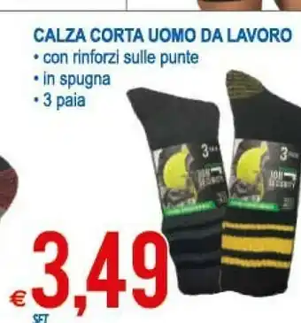 MD Discount Calza Corta Uomo Da Lavoro offerta
