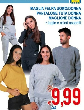 MD Discount Maglia Felpa Uomo/donna - Pantalone Tuta Donna - Maglione Donna offerta