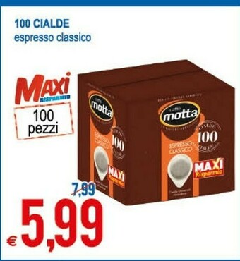 Caffè motta 100 Cialde Espresso Classico