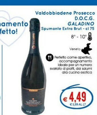 MD Discount Galadino Valdobbiadene Prosecco DOCG offerta