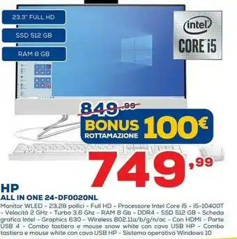 Euronics HP All In One 24-dfo02onl offerta