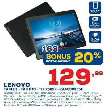 Euronics Lenovo Za4g0035se Tablet offerta