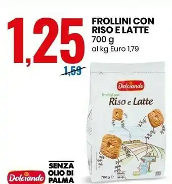 Eurospin Frollini Con Riso E Latte offerta
