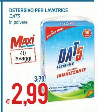 MD Discount Dat5 Detersivo Per Lavatrice In Polvere offerta