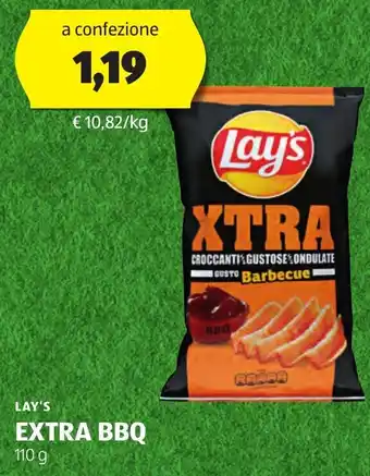 ALDI LAY'S EXTRA BBQ 110 g offerta
