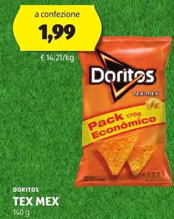 ALDI DORITOS TEX MEX 140 g offerta