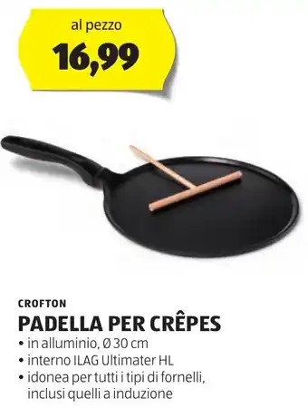 ALDI CROFTON PADELLA PER CRÊPES offerta