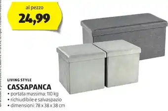 ALDI LIVING STYLE CASSAPANCA offerta
