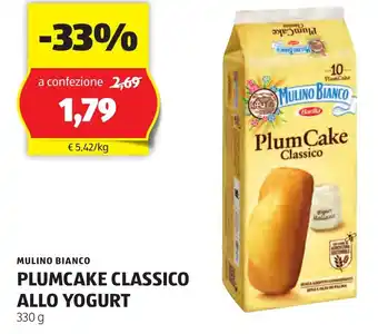 ALDI MULINO BIANCO PLUMCAKE CLASSICO ALLO YOGURT 330 g offerta