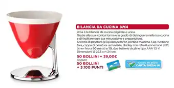 Unicoop BILANCIA DA CUCINA UMA offerta