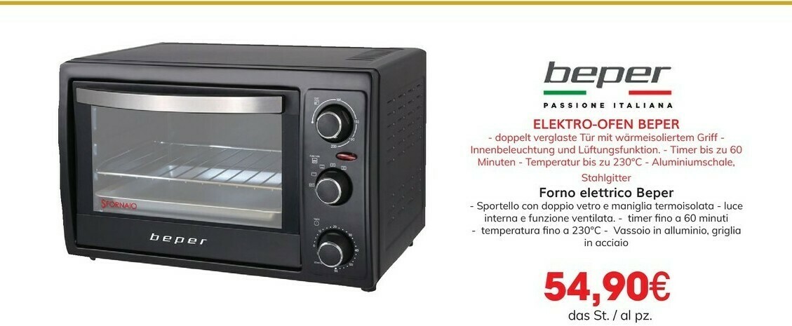 Beper Forno Elettrico offerta di Céréal