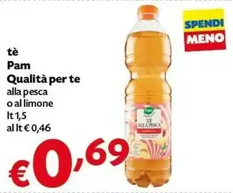 Céréal Tè Pam Qualità Per Te Alla Pesca offerta