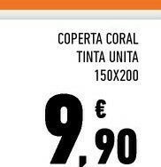 Coral Coperta Tinta Unita