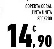 Céréal Coral Coperta Tinta Unita offerta
