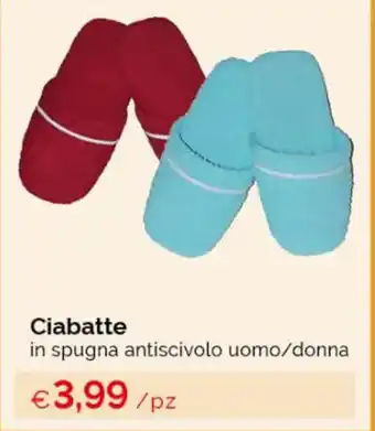 Acqua & Sapone Ciabatte in spugna antiscivolo uomo/donna offerta