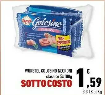 Negroni Wurstel Golosino Classico 100 G(ml)