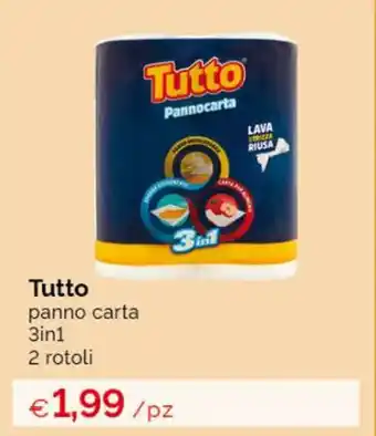 Acqua & Sapone Tutto panno carta 3in1 2 rotoli offerta