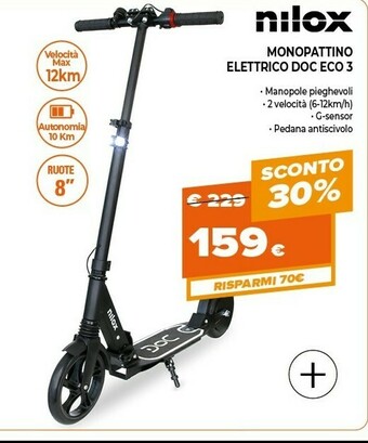 Expert Nilox DOC ECO 3 12 Km/h Nero offerta
