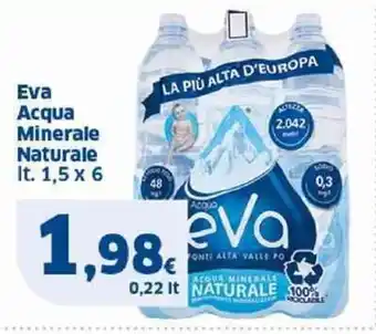 Il Punto Sigma Eva Acqua Minerale Naturale lt. 1,5 x 6 offerta