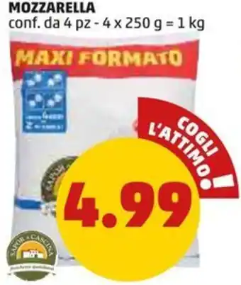 PENNY MOZZARELLA conf. da 4 pz - 4 x 250 g = 1 kg offerta