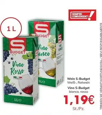 S budget S-budget Vino