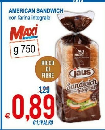 MD Discount Jaus American Sandwich 750 G(ml) offerta
