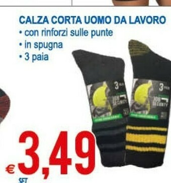 MD Discount Calza Corta Uomo Da Lavoro offerta