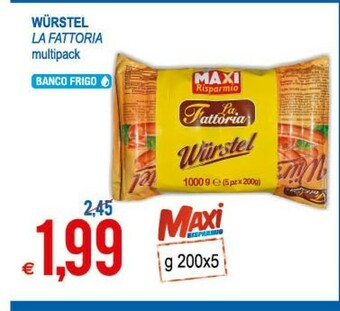 MD Discount La Fattoria Wurstel offerta