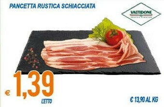 Valtidone Pancetta Rustica Schiacciata