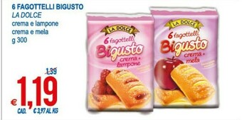 MD Discount La Dolce 6 Fagottelli Bigusto Crema E Mela 300 G(ml) offerta