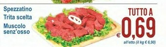 MD Discount Spezzatino/ Trita Scelta/ Muscolo Senz' Osso offerta