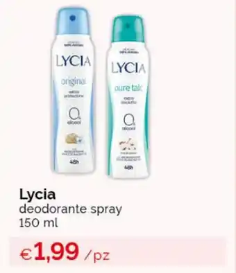 Acqua & Sapone Lycia deodorante spray 150 ml offerta