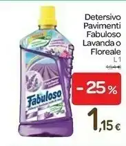 Carrefour Fabuloso Detersivo Pavimenti Lavanda 1000 Ml offerta