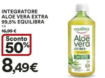 Coop Equilibra Integratore Aloe Vera Extra 99.5% offerta