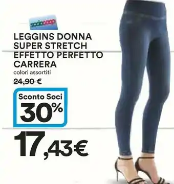 Coop Carrera Leggins Donna Super Stretch Effetto Perfetto offerta