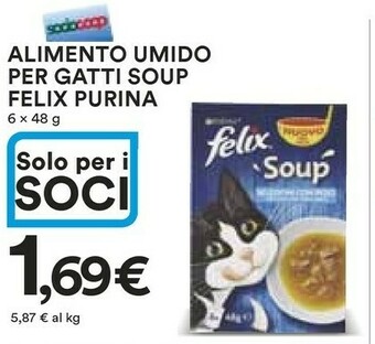 Coop Purina Alimento Umido Per Gatti Soup Felix offerta