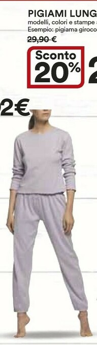 Coop Ipercoop Pigiami Lunghi Donna Pompea offerta