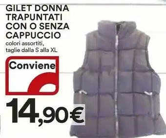 Gilet Donna Trapuntati Con O Senza Cappuccio