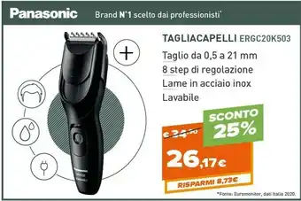 Expert Panasonic Tagliacapelli ER-GC20-K503 offerta