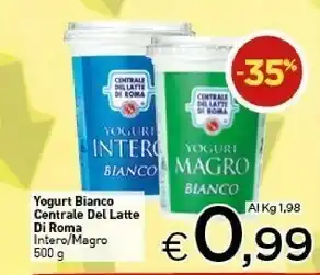 Crai Centrale Del Latte Di Roma Yogurt Bianco offerta
