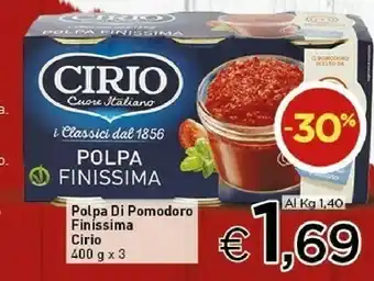 Crai Cirio Polpa Di Pomodoro Finissima offerta