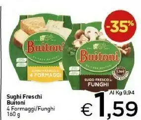 Crai Buitoni Sughi Freschi 4 Formaggi/ Funghi offerta