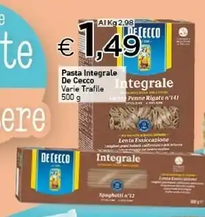 Crai De Cecco Integrale Pasta Mista N. 120 500 G(ml) offerta